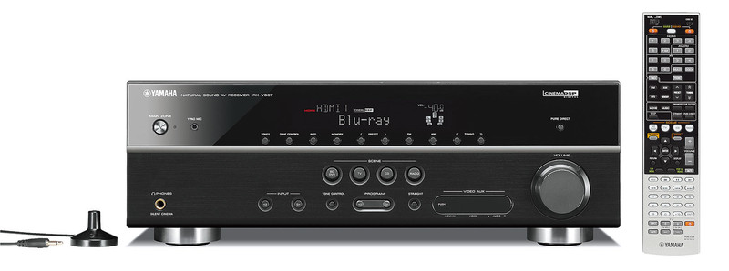 Yamaha RX-V667 90W 7.1channels Surround 3D Black AV receiver