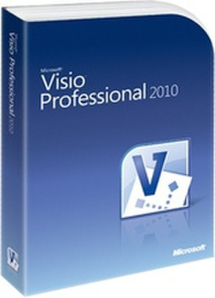 Microsoft Visio Professional 2010 32-bit, GER, MVL, DVD Microsoft Volume License (MVL)