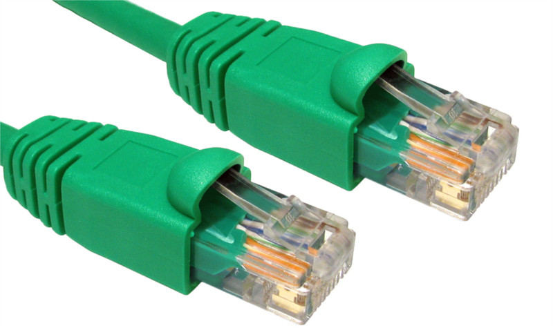 Cables Direct 2m Snagless Cat5e 2м Зеленый сетевой кабель