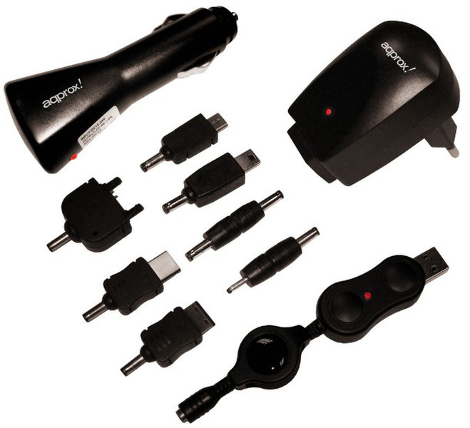 Approx Mobile Charger Black mobile device charger