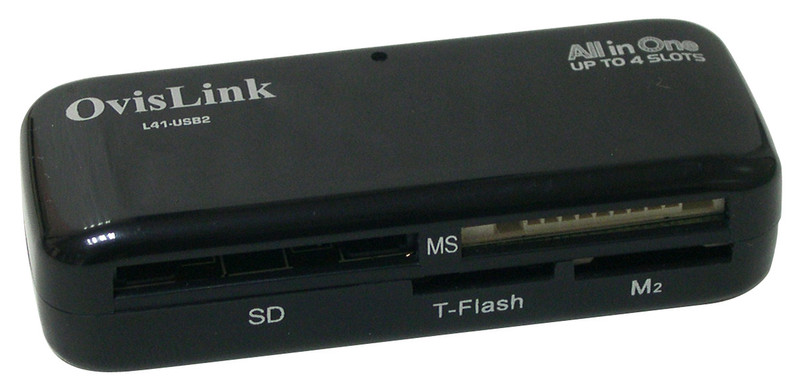 OvisLink L41-USB2 USB 2.0 Черный устройство для чтения карт флэш-памяти