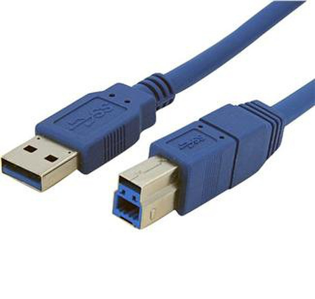 Microconnect USB3.0 A-B 0.5m M-M 0.5м USB A USB B Синий кабель USB
