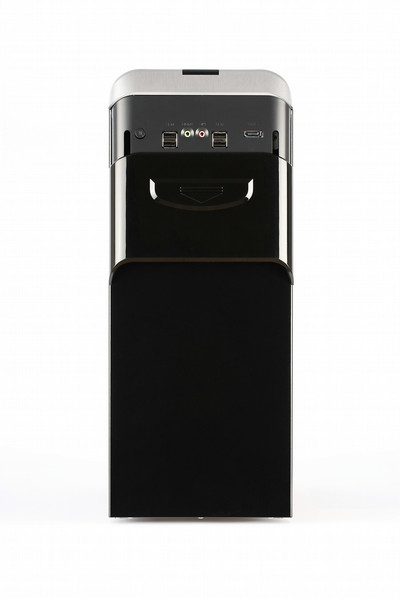 Modecom Prime Mini Mini-Tower Черный, Cеребряный системный блок