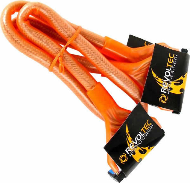 Revoltec IDE Rounded Cable (UDMA 133), UV-Reactive Orange, 90cm 0.9m Orange SATA-Kabel