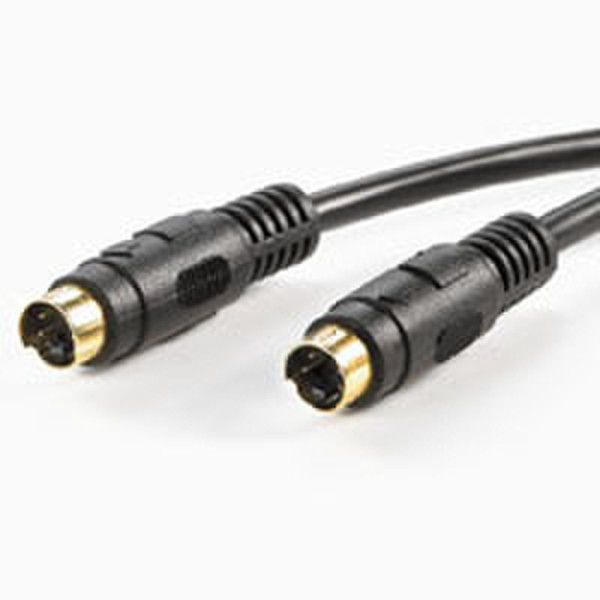ROLINE S-Video Cable, 10 m 10м S-Video (4-pin) S-Video (4-pin) Черный S-video кабель