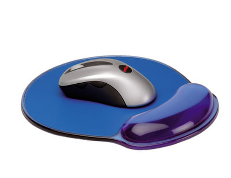 ROLINE MousePad w/ wrist rest, Silicone Blue mouse pad