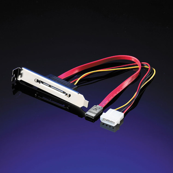 ROLINE S-ATA Data, Power Adapter, internal - external Black SATA cable