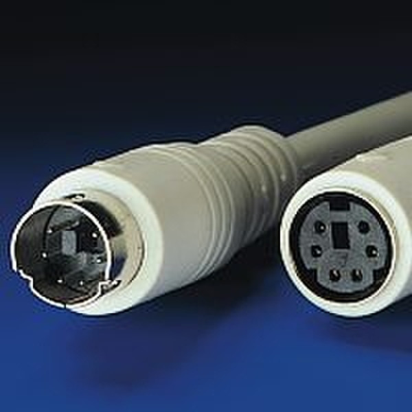 ROLINE PS2 M/F, 10m, ATX, moulded, extension cable 10m PS/2-Kabel