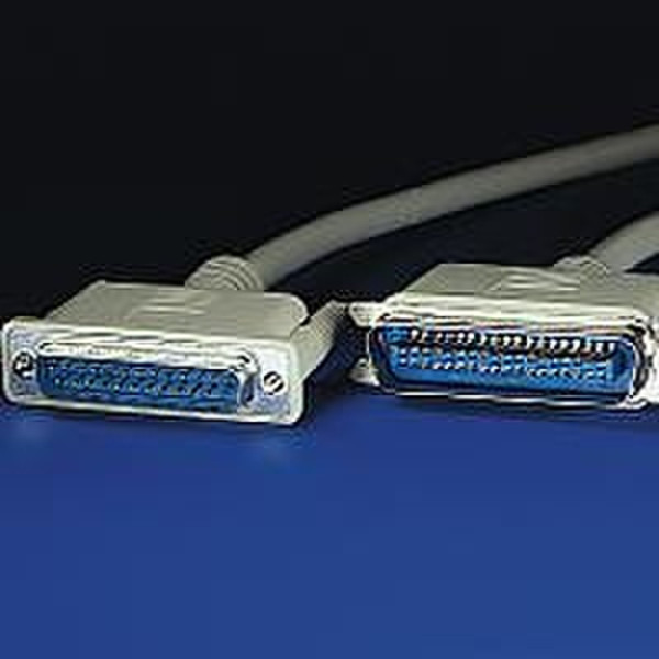 ROLINE Printer cable, IEEE-1284, 3.0m, DB25M/C36 M,17 pairs 3м кабель для принтера