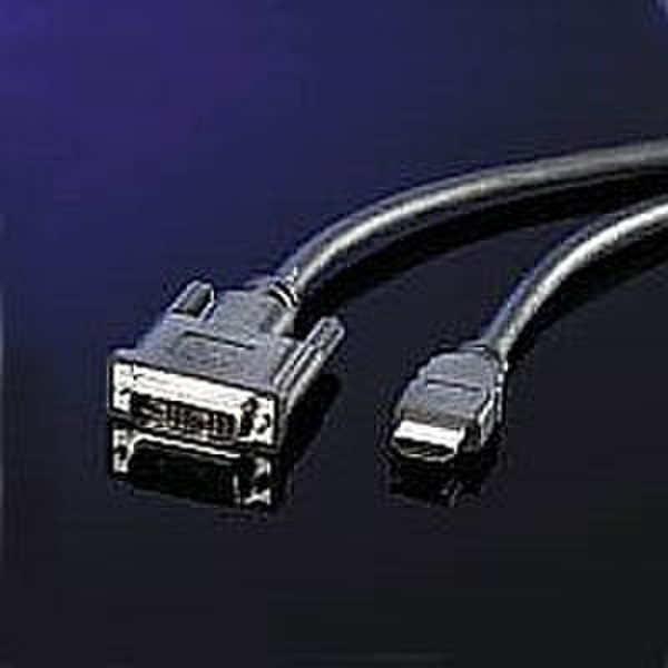 ROLINE DVI to HDMI Cable, DVI M-HDMI M, 3.0m 3м