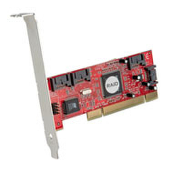 ROLINE PCI Adapter, 4 internal S-ATA I Ports, RAID интерфейсная карта/адаптер