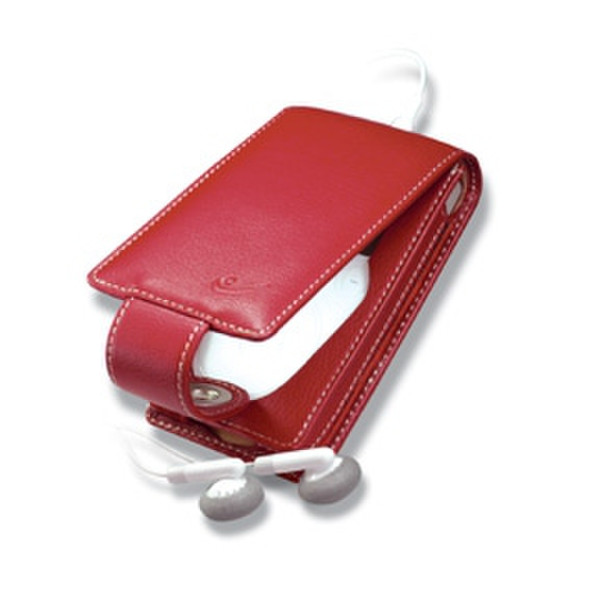 Covertec Leather Case for iPod 3G/4G, Red Rot