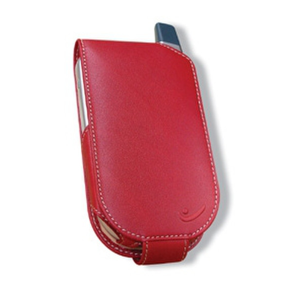 Covertec Leather Case for Qtek 1010, Red Leather Red