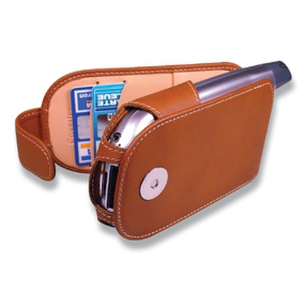 Covertec Leather Case for Qtek 1010, Brown Leather Brown