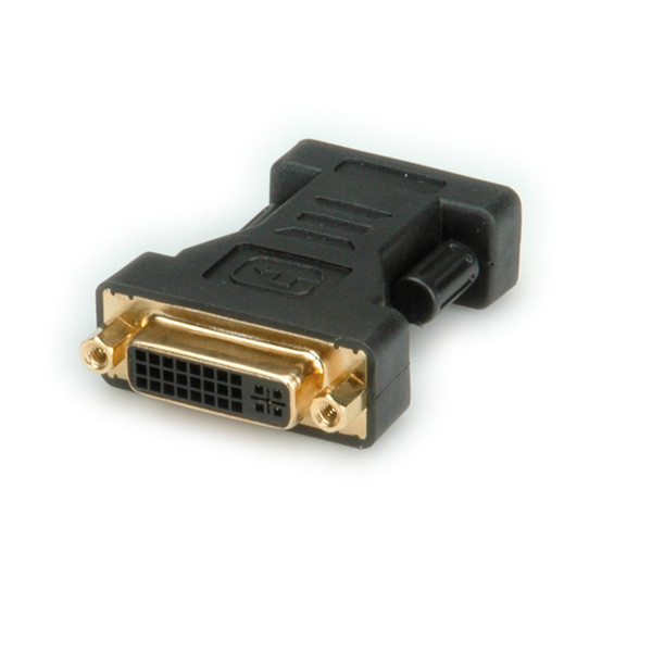 ROLINE DVI-VGA Adapter VGA DVI-I Черный кабельный разъем/переходник