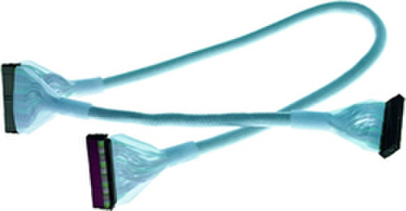 Revoltec IDE Cable round (UDMA 133), UV active, 90cm 0.9m Blau SATA-Kabel