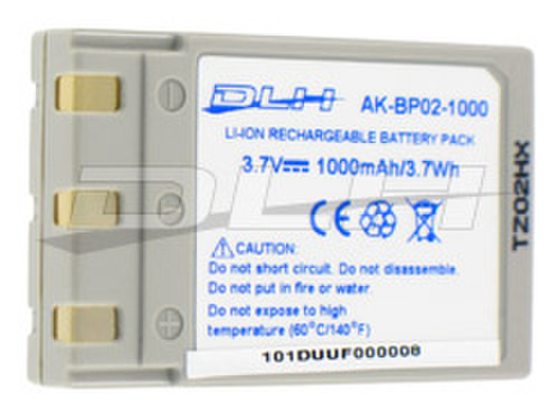 DLH BATTERY LI-ION 3.7V-1000mAh Литий-ионная (Li-Ion) 1000мА·ч 3.7В аккумуляторная батарея