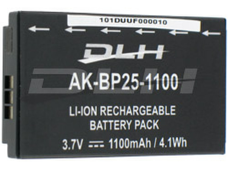 DLH BATTERY LI-ION 3.7V-1100mAh-4.1Wh Литий-ионная (Li-Ion) 1100мА·ч 3.7В аккумуляторная батарея