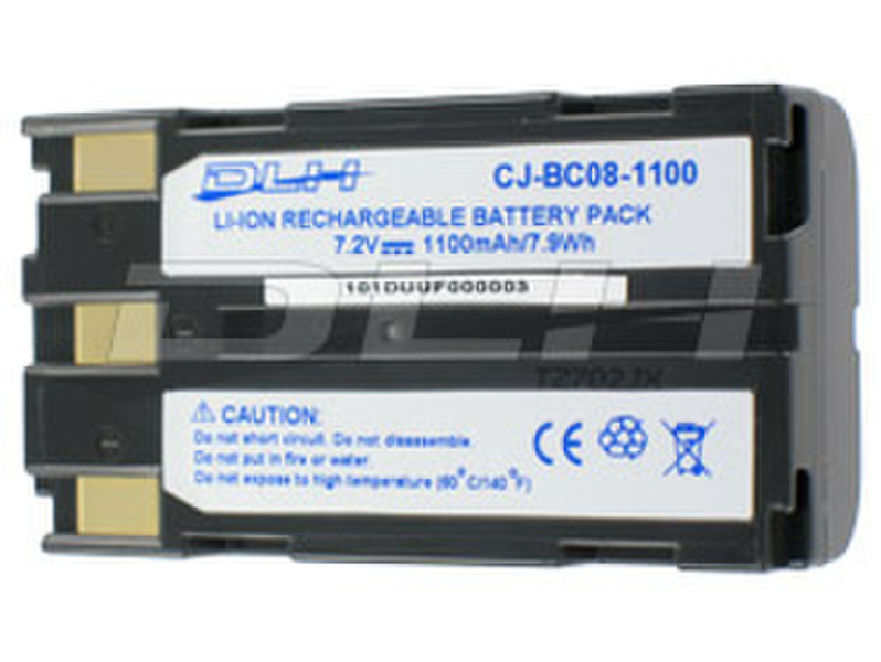 DLH LI-ION 7.2V-1100mAh-7.9Wh Lithium-Ion (Li-Ion) 1100mAh 7.2V rechargeable battery