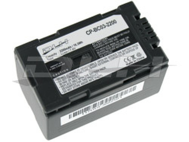 DLH LI-ION 7.4V-2200mAh-16.3Wh GRAY Lithium-Ion (Li-Ion) 2200mAh 7.4V rechargeable battery