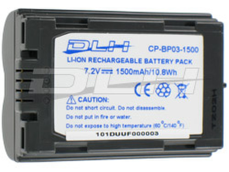 DLH LI-ION 7.2V-1500mAh Lithium-Ion (Li-Ion) 1500mAh 7.2V rechargeable battery