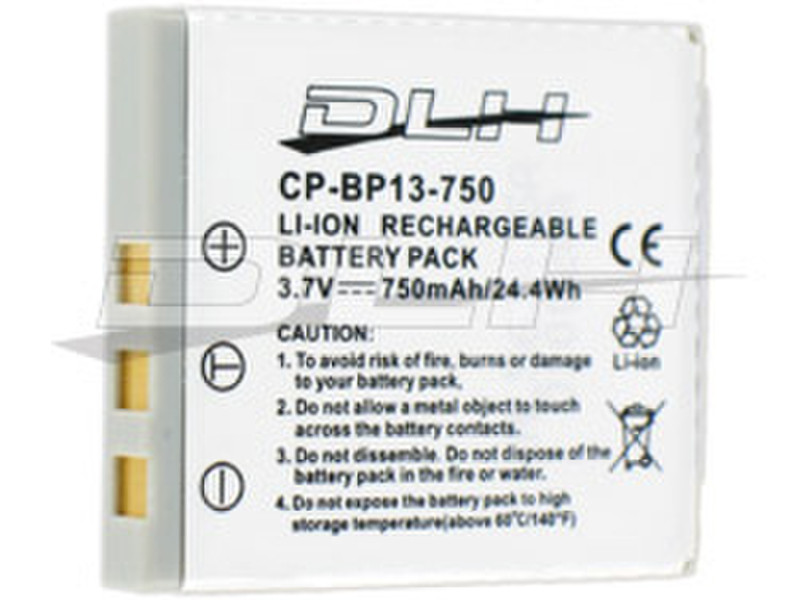 DLH LI-ION 3.7V-750mAh-2.8Wh Lithium-Ion (Li-Ion) 750mAh 3.7V rechargeable battery