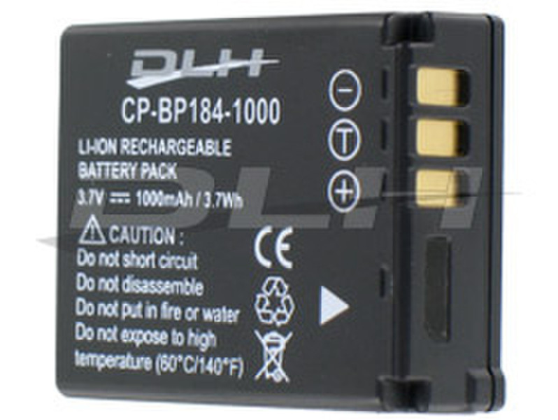 DLH LI-ION 3.7V-1000mAh-3.7Wh Литий-ионная (Li-Ion) 1000мА·ч 3.7В аккумуляторная батарея