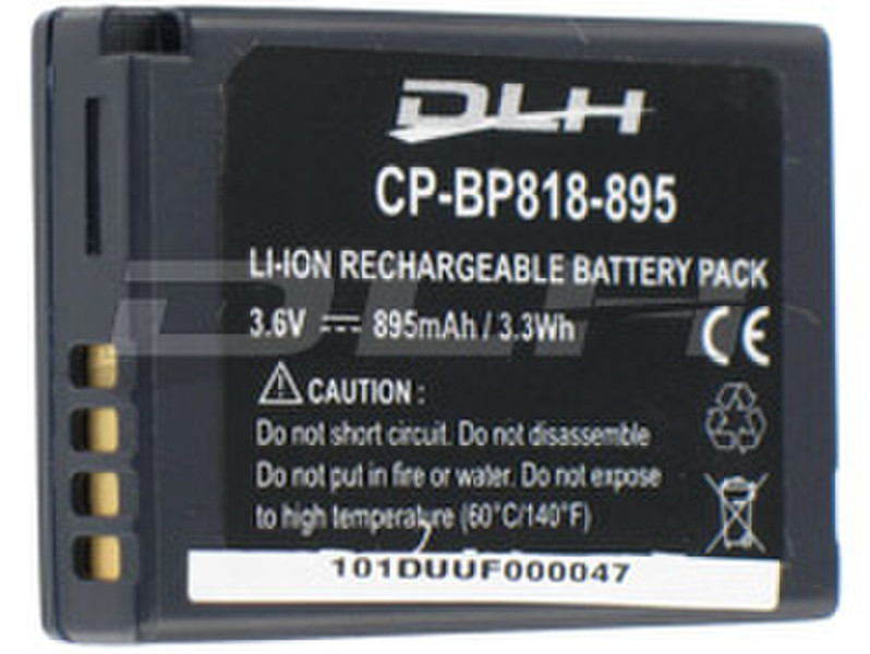 DLH LI-ION 3.6V-895mAh-3.2Wh Lithium-Ion (Li-Ion) 895mAh 3.6V rechargeable battery