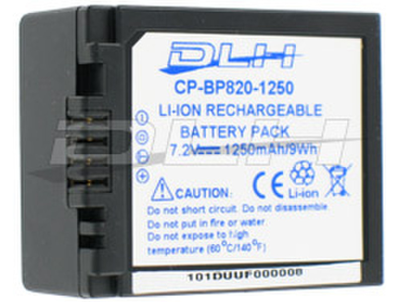 DLH LI-ION 7.2V-1250mAh-9Wh Lithium-Ion (Li-Ion) 1250mAh 7.2V rechargeable battery