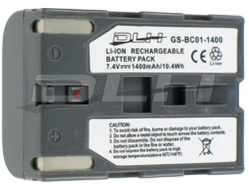 DLH LI-ION 7.4V-1400mAh-10.4Wh Литий-ионная (Li-Ion) 1400мА·ч 7.4В аккумуляторная батарея