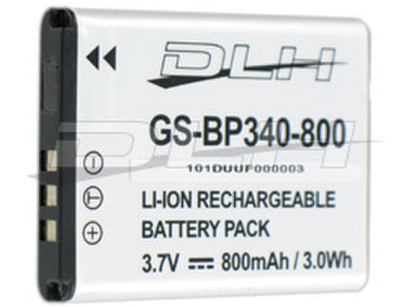 DLH LI-ION 3.7V-800mAh-3Wh Литий-ионная (Li-Ion) 800мА·ч 3.7В аккумуляторная батарея