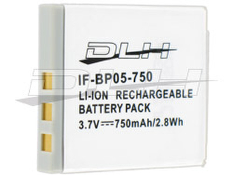 DLH LI-ION 3.7V-750mAh-2.8Wh Lithium-Ion (Li-Ion) 750mAh 3.7V rechargeable battery