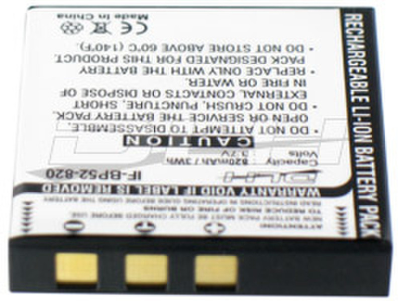 DLH LI-ION 3.7V-820mAh-3Wh Литий-ионная (Li-Ion) 820мА·ч 3.7В аккумуляторная батарея