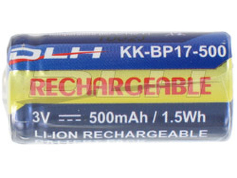 DLH LI-ION 3V-500mAh-1.5Wh Lithium-Ion (Li-Ion) 500mAh 3V rechargeable battery