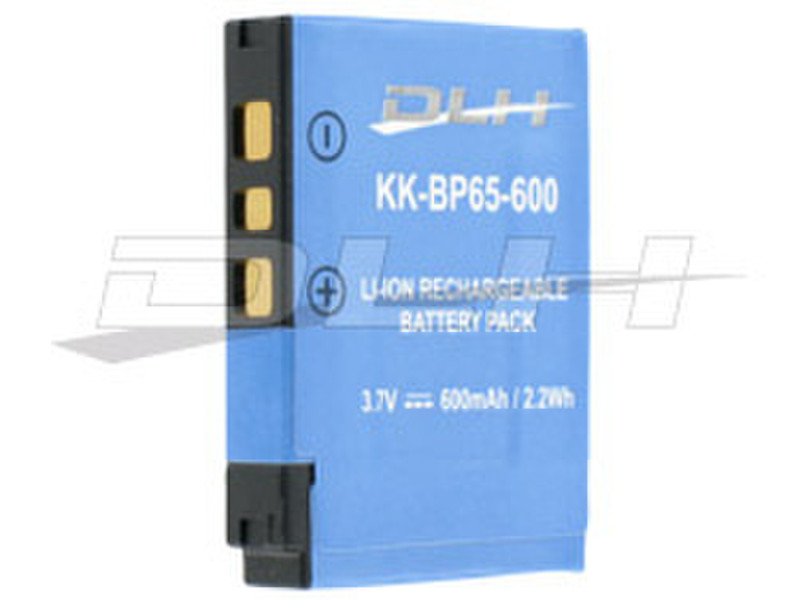 DLH LI-ION 3.7V-600mAh-2.2Wh Lithium-Ion (Li-Ion) 600mAh 3.7V rechargeable battery