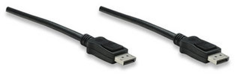 Manhattan 307116 2м DisplayPort DisplayPort Черный DisplayPort кабель