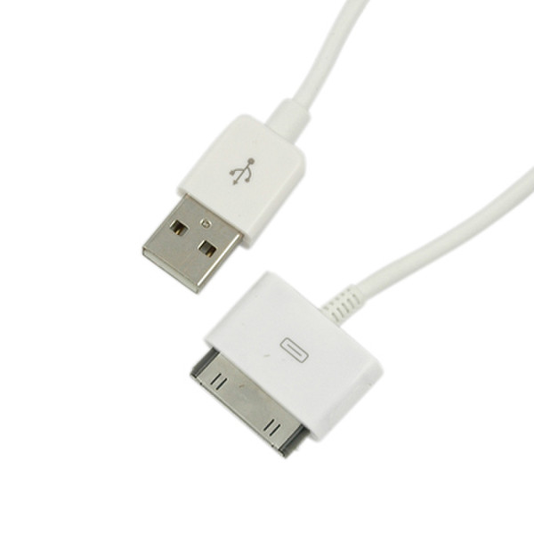 Gecko USB Cable for iPhone, iPod Белый дата-кабель мобильных телефонов