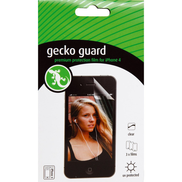 Gecko Guard Premium Clear iPhone 4 3шт