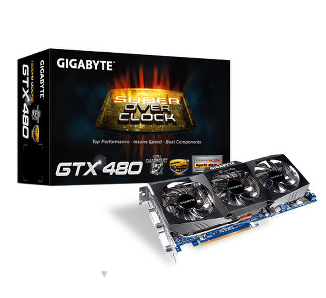 Gigabyte GV-N480SO-15I GeForce GTX 480 1.5GB GDDR5 Grafikkarte