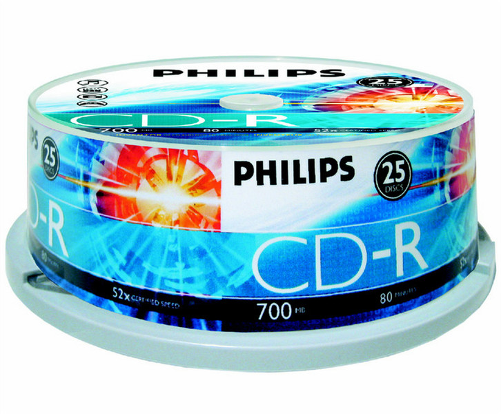 Philips CD-R 52x 700MB / 80min SP(25) 700MB 25pc(s)