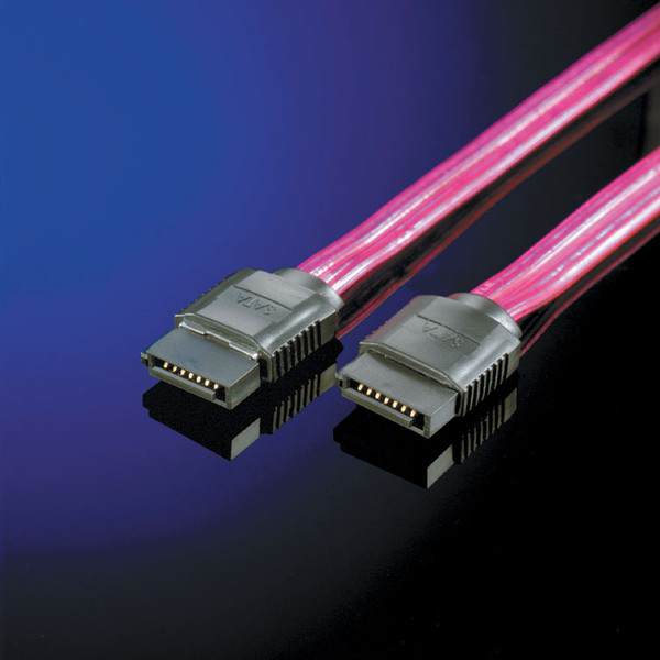 ROLINE S-ATA Data cable 1.0m 1m Rot SATA-Kabel