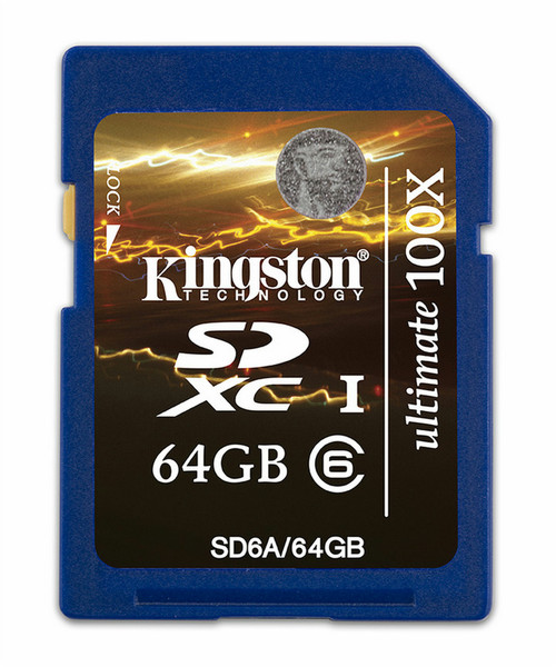 Kingston Technology 64GB SDXC Ultimate 64ГБ SDXC карта памяти