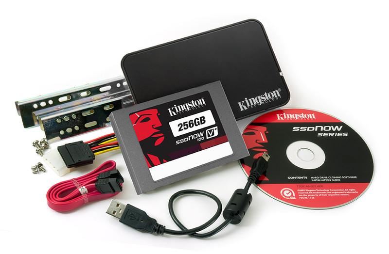 Kingston Technology 256GB SSDNow V+100 Upg. Bundle Kit Serial ATA II Solid State Drive (SSD)