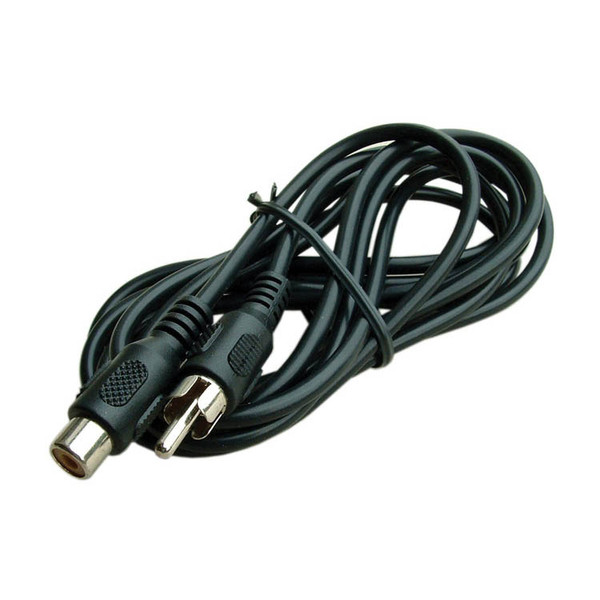 ROLINE RCA Extension cable, 1.5m, RCA M/F, tin-plated 2м Черный аудио кабель