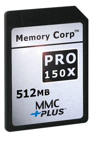 Memory Corp 512 MB PRO X Multimedia Card 4.0 (MMCPlus) X150 0.5GB MMC Speicherkarte