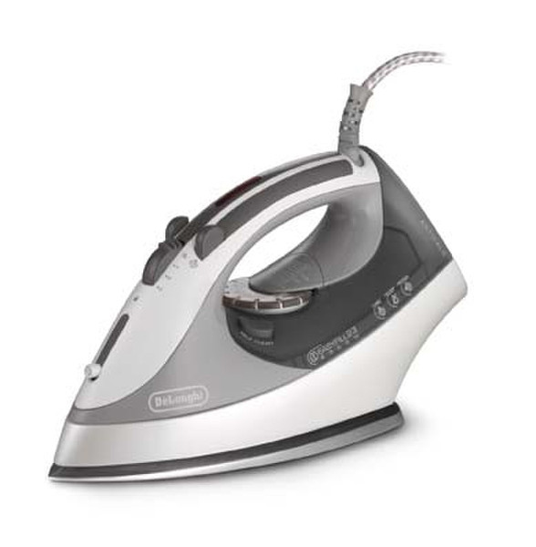 DeLonghi Easyfill FXN23 Dry & Steam iron Ceramic soleplate Grey,Silver,White