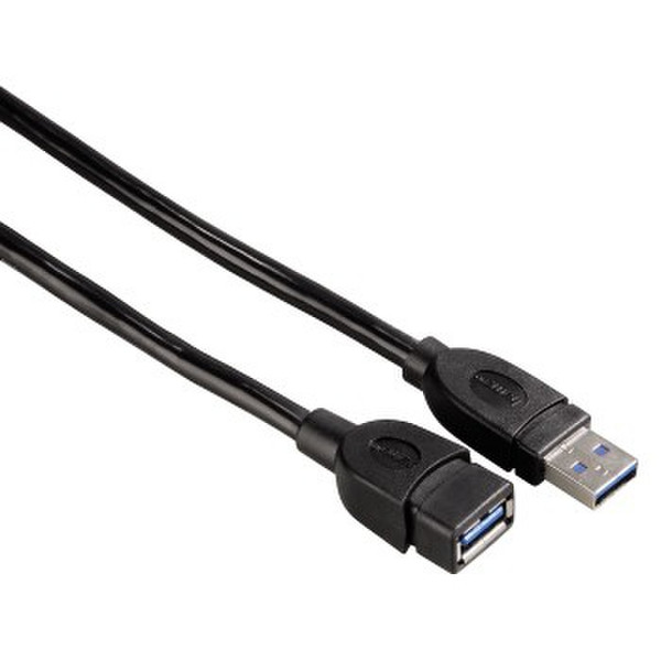 Hama 1.8m USB 3.0 1.8m Black USB cable