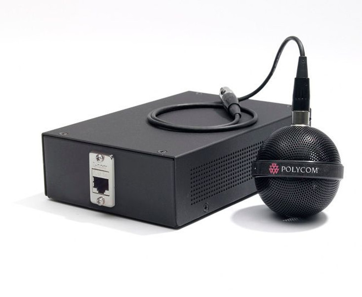 Polycom 2200-23809-001 Проводная Черный микрофон