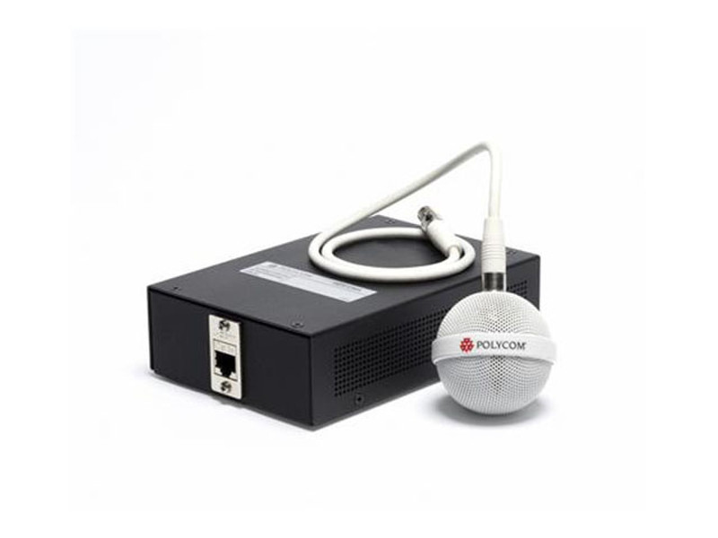 Polycom 2200-23809-002 Проводная Черный, Белый микрофон