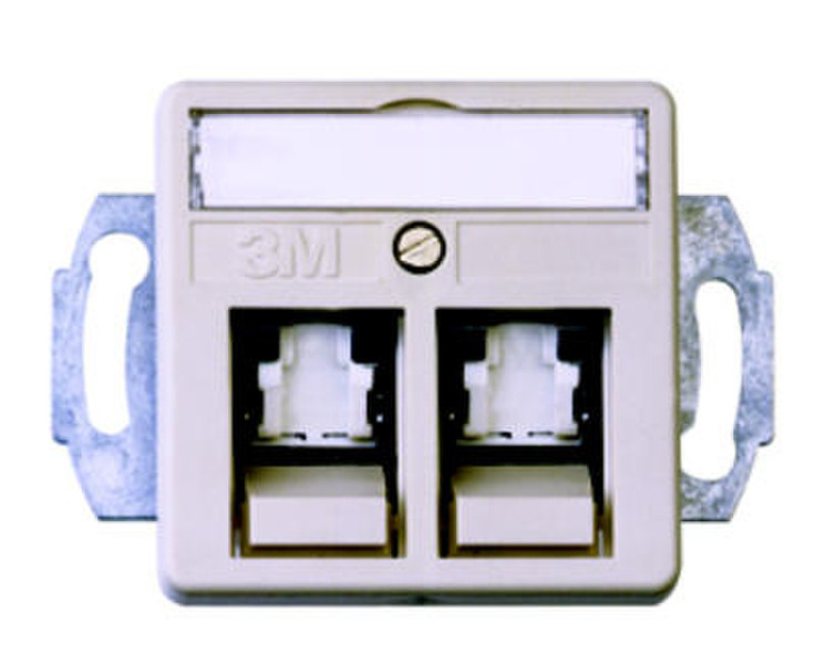 3M 60-516-09100 2 x RJ45 Weiß Kabelschnittstellen-/adapter